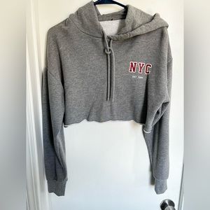 Cropped Hooded Sweater